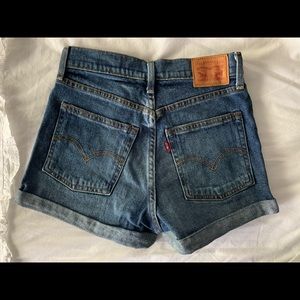 Levi’s high waist jean shorts